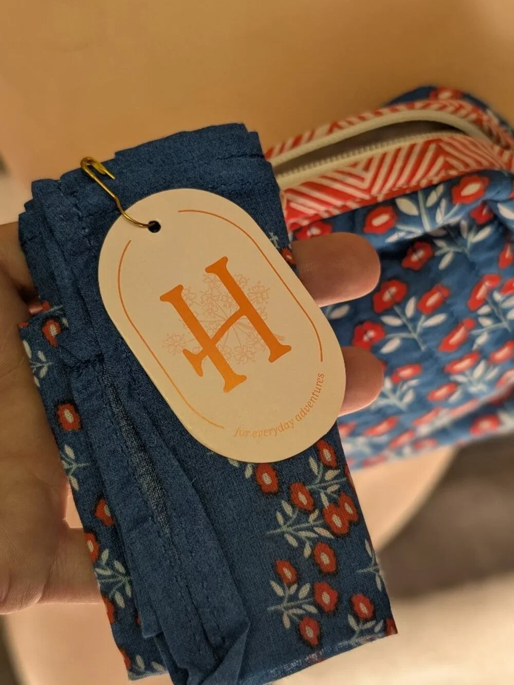 Hemlock Juliet Quilted Cotton Crossbody Bag Floral Cottagecore Adjustable Strap